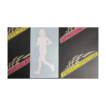 Polep vozidla SAMOLEPKA Běžkyně 001 levá jogging (10 - červená) NA AUTO, NÁLEPKA, FÓLIE, POLEP, TUNING, VLASTNÍ TEXT, TISK, AUTOSAMOLEPKY.cz, POLEPY, OBRÁZEK, LOGO, SAMOLEPKY