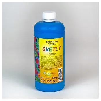 Speciální výtvarná barva ARTEMISS Barva na textil - neon (zářící pod UV světlem) 500g, neon oranžová světlá