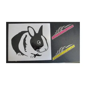 Samolepící dekorace SAMOLEPKA Králík 002 pravá zakrslý králíček (10 - červená) NA AUTO, NÁLEPKA, FÓLIE, POLEP, TUNING, VLASTNÍ TEXT, TISK, AUTOSAMOLEPKY.cz, POLEPY, OBRÁZEK, LOGO, SAMOLEPKY