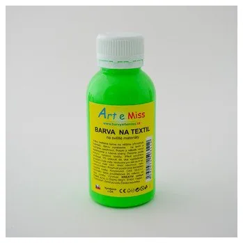 Výtvarná barva ARTEMISS Barva na textil - neon (zářící pod UV světlem) 110g, neon modrá