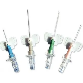 Injekční jehla KD Medical Intravenózní kanyla KDM s křidélky a bez portu 50 ks 26G fialová 0,6 x 19 mm