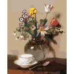 Diamondi D00-040-050-501531 zátiší s květinami a šálkem (Henri Fantin-Latour) bez rámu