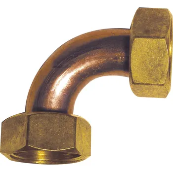Fitinka CU 5244 G Měděné koleno s převlečnou matkou oboustranné (oblouk) (pro k pájení, letovací - měď) - 3/4"x1/2" CU.5244G