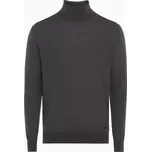 PORSCHE DESIGN Turtleneck sweater Svetr rolák asfaltově šedá (Elegantní rolák od Porsche Design s žebrovaným lemem a manžetami.)
