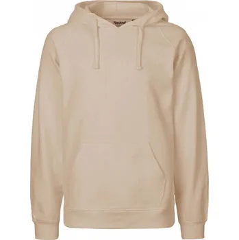 Pánská mikina Neutral Pánská klokánka z organické bavlny a dvojitou kapucí Barva: Písková, Velikost: M NE63101