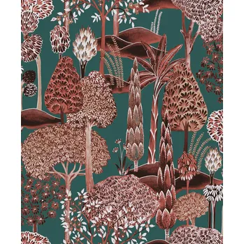 Tapeta Zelená vliesová tapeta na zeď, stromy, SUM002, Summer, Khroma by Masureel