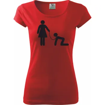 Dámské tričko ON-DESIGN Dámské tričko s OTROKEM Velikost: 2XL, Barva: červená