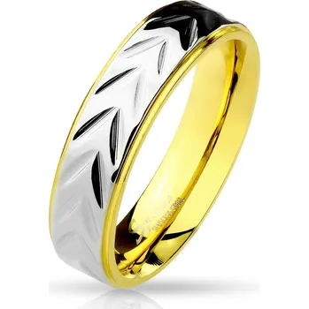 Prsten Šperky4U Ocelový prsten, šíře 5 mm, vel. 57 - velikost 57 - OPR0031-5-57