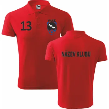 ON-DESIGN Klubová pánská polokošile Velikost: 3XL, Barva: červená