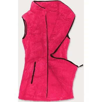 Dámská vesta Plyšová dámská vesta v barvě červeného melounu (HH005-28) odstíny červené S (36)