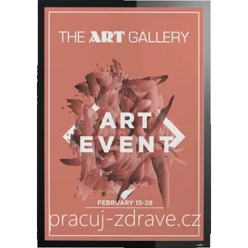 Rám na obraz DURAFRAME® POSTER SUN 70 x 100 cm - magnetický prezentační rámeček Barva: stříbrná Profesionální způsob prezentace - 1 ks