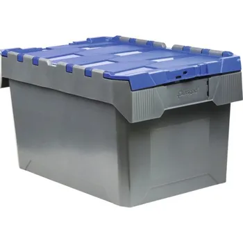 Úložný box Profi skladovací box Industrial 600x340x400 mm šedý, modrý