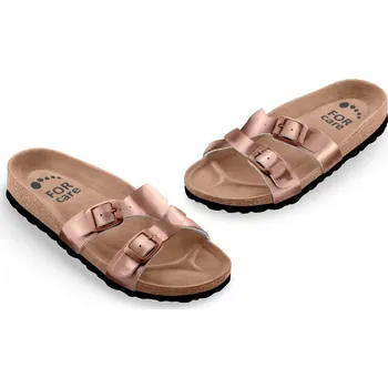 Dámské pantofle Zdravotní boty Forcare 212164 leskle bronzové 37