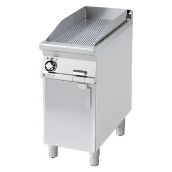 Grilovací deska 36x68 elektrická rýhovaná s podestavbou 400 V | RM - FTR-94ET