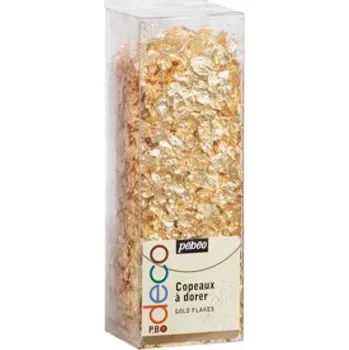 Vánoční dekorace P.BO Deco Kovové vločky - Zlaté