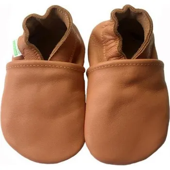 Capáčky Hopi Hop Kožené capáčky Barefoot Vel. XXL (2-3 roky) Koňak