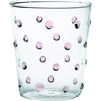 Sklenice Zafferano, Skleněný pohár Party 450 ml růžový - Formadore