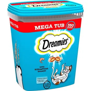 Krmivo pro kočku Dreamies megabalení losos 350g