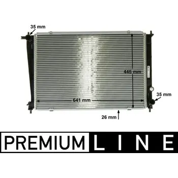 Motor automobilu Chladič, chlazení motoru MAHLE CR 1316 000P