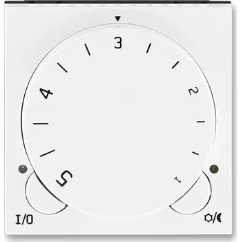 ABB LEVIT Termostat univerzální s otočným nastavením teploty (ovl. jednotka), bílá/bílá