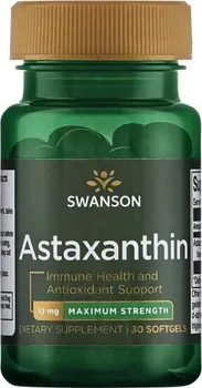 Přírodní produkt Swanson Astaxanthin Maximum Strength 12 mg 30 tbl.