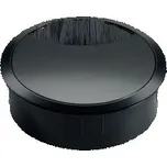 Kovová kabelová průchodka Hettich černá matná 60 mm zinkový odlitek