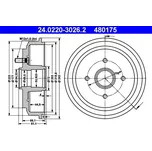 Brzdový buben ATE 24.0220-3026.2