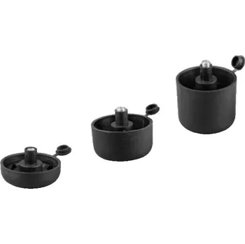 Nábytkové kování Italiana ferramenta Plastová nožička EGON / Černá 44 mm