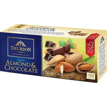 Čaj Thurson Almond & Chocolate, černý čaj (25 sáčků)