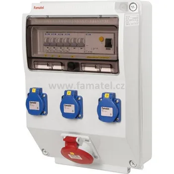 Rozvaděč Famatel v323 - ZSF30100000.1 /3959 Zás.skříň IP44 jištěná s chráničem 40/4/003
