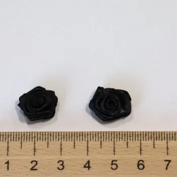 Nášivka aplikace RŮŽE černá 1,5cm PES -