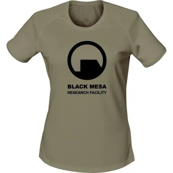 Dámské tričko Dámské funkční tričko Black Mesa Research Facility - olivová