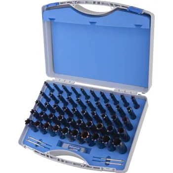 Vrták Karnasch 201953 | Jadrové vrtáky BLUE-DRILL LINE 30 SET DELUXE PLUS, WELDON 12-32 mm, sada 50 ks