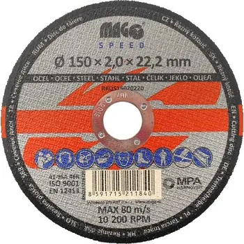 Řezný kotouč Řezný kotouč na kov 150x2,0x22mm MAGG SPEED