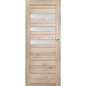 Interiérové dveře Vasco Doors Malaga 4 VD-MAL42960 dub santa Průchozí šíře dveří: 90 / 197 cm, Orientace dveří: Levé, Provedení dveří: Bezfalcové