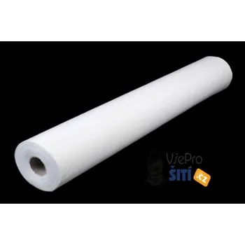 Látková záplata Metráž - Vlizelin stretch BÍLÝ Kufner R971N29 - Bílá, 150cm