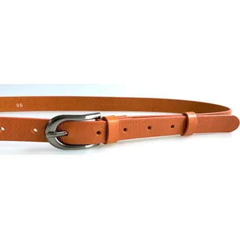 Opasek PENNY BELTS Kožený opasek 20-186-08 oranžová - 90 cm