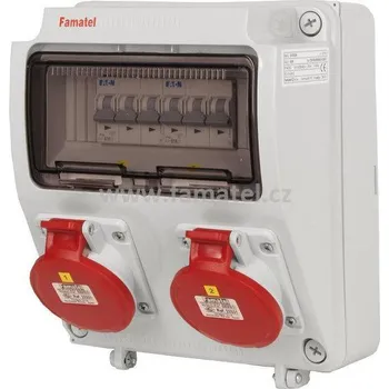 modulární přístroj a rozvaděč Famatel v026 - ZSF00200000.0 /3957 Zás.skříň IP44 jištěná bez chrániče