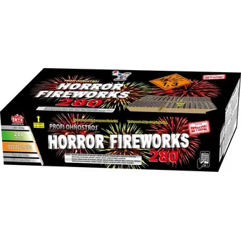 Zábavní pyrotechnika ČÍNA PROFI SLOŽENÝ OHŇOSTROJ HORROR FIREWORKS 280 RAN 1/1