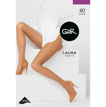 Dámské punčochy Silonky Gatta Laura 40 den Plus size Velikost: XL, Barva: šedo-hnědá