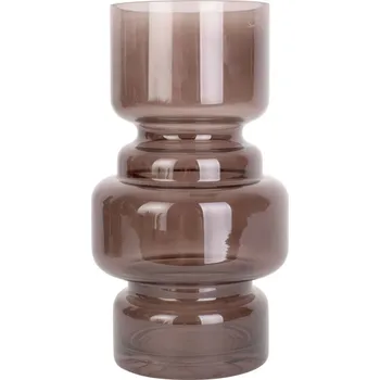 Váza Váza Courtly sklo střední čokoládově hnědá Present Time (Barva- hnědá, sklo)