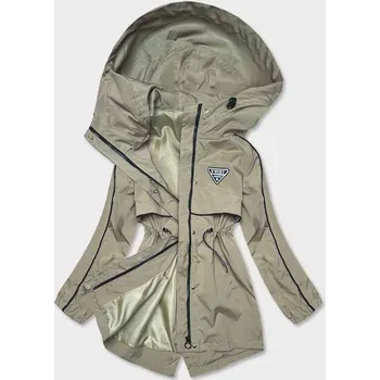 Tenká dámská bunda v olivové barvě s podšívkou (B8119-48) odstíny zelené L (40)