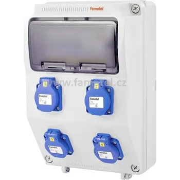 Rozvaděč Famatel v360-6kA - ZSF40000000.0 /3958 Zás.skříň IP54 jištěná bez chrániče