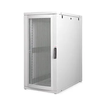 Racková skříň ROLINE 19" serverový rozvaděč 26U, stojanový, Pro, š. 600, h. 1000, perforované dveře, šedý - 26.21.0147