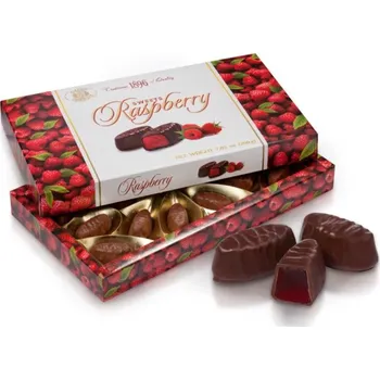 Bonboniéra Bonboniéra KBF RASPBERRY 200 g s malinovou příchutí (malinové pralinky)