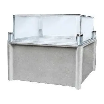 modulární přístroj a rozvaděč Schneider Electric NSYPLS5454AG 7035 Průmysl. skříňka PLS 540x540x230 IP65, průhl.víko