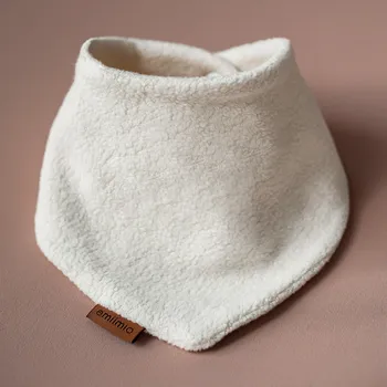 Šátek Nákrčník šátek pro miminko / bio bavlněný beránek krémový