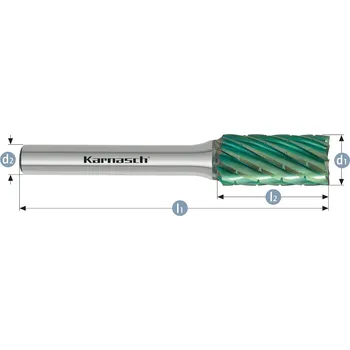 Fréza Karnasch 116090040 | ZYA válcová fréza bez čelního ozubení HP-3 PRO 12x25x6-70 mm, povlakovaná