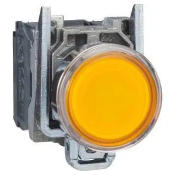 vypínač Schneider Electric XB4BW35M5 Ovládač stiskací prosvětlený, lícující, 1 Z + 1 V, 230...240V, žlutý