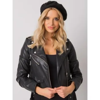 Čepice Dámský baret s aplikacemi černý